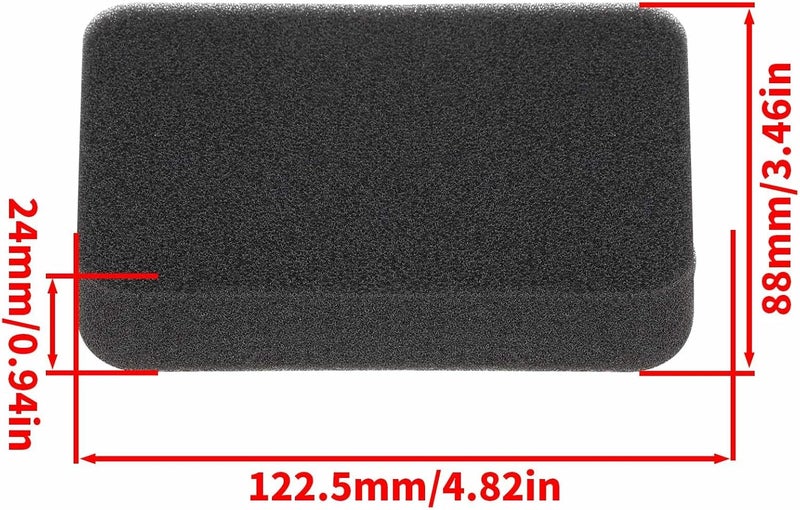 Ferilter 150BT Air Filter Fuel Line Kit for Husqvarna 150BT 350BT 560BTS 150BF 350BF 560BFS Backpack Blower Parts 150 BT Spark Plug Fuel Filter 502844401 Air Filter for Red Max EBZ5100RH Blower - Image 3